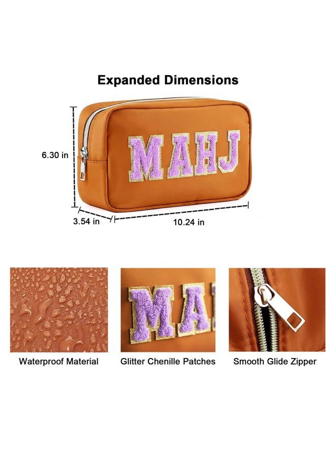 Fzkaly Mahjong Tile Bag - Waterproof Mahjong Bag with Zipper, Mahjong Tote Bag for 166 Standard 1.2in Mahjong Tiles, Stylish Portable Mahjong Carrying Bag for Game Night (Case Only) - Image 5