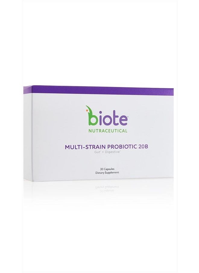 bioTE - Biote Nutraceuticals - MULTI-STRAIN PROBIOTIC 20B - Gut + Digestive (30 Capsules) - Image 1