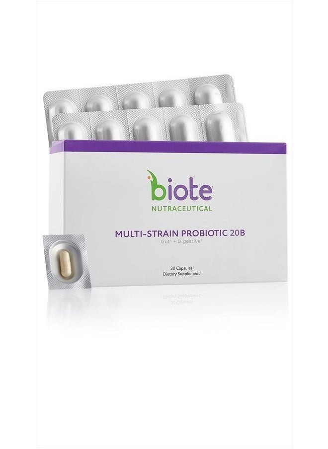 bioTE - Biote Nutraceuticals - MULTI-STRAIN PROBIOTIC 20B - Gut + Digestive (30 Capsules) - Image 1