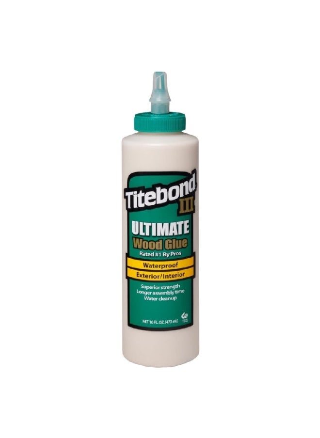 Titebond - Exterior/Interior Waterproof Wood Glue Tan 473 ml 01414 - Image 1