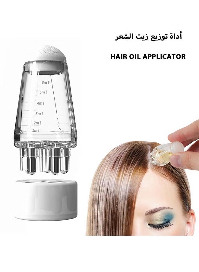Hair Oil Applicator Scalp Head Massager for Hair Growth, Comb Massager with Roller Ball, Suitable for Various Liquids - Image 1