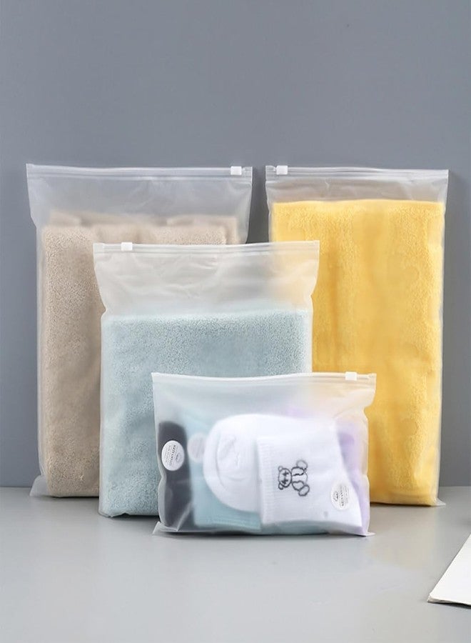 BLUVAS 17pcs Travel Storage Bags Set, Reusable Saving Space Plastic Ziplock Seal Clothes Bags Frosted Waterproof Multifunctional Luggage Storage Pouch for Clothes, Shoes, Cosmetics (5 Size) - Image 1
