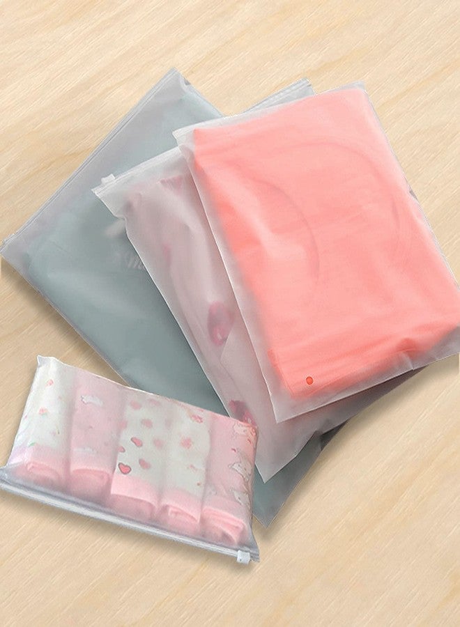 BLUVAS 17pcs Travel Storage Bags Set, Reusable Saving Space Plastic Ziplock Seal Clothes Bags Frosted Waterproof Multifunctional Luggage Storage Pouch for Clothes, Shoes, Cosmetics (5 Size) - Image 5
