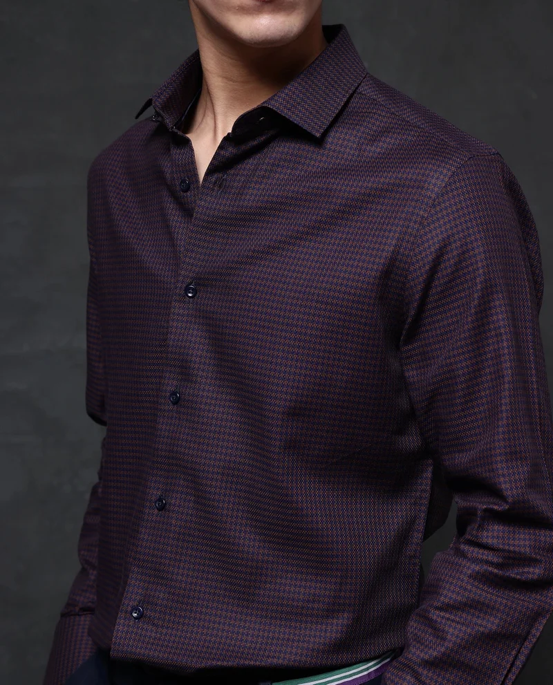 Rare Rabbit Men's Business Twill Shirt