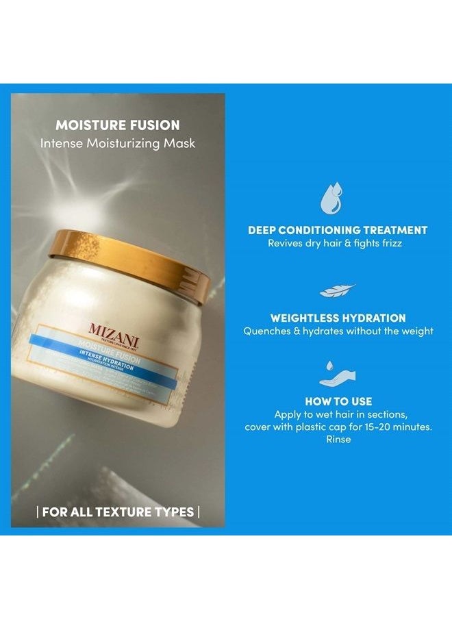 Mizani - Mizani Moisture Fusion Intense Moisturizing Mask | Restores Hydration in Dry Curls & Coils | Moisturizies without Buildup | with Argan Oil and Honey | for Dry Hair | 16.9 Fl Oz - Image 1