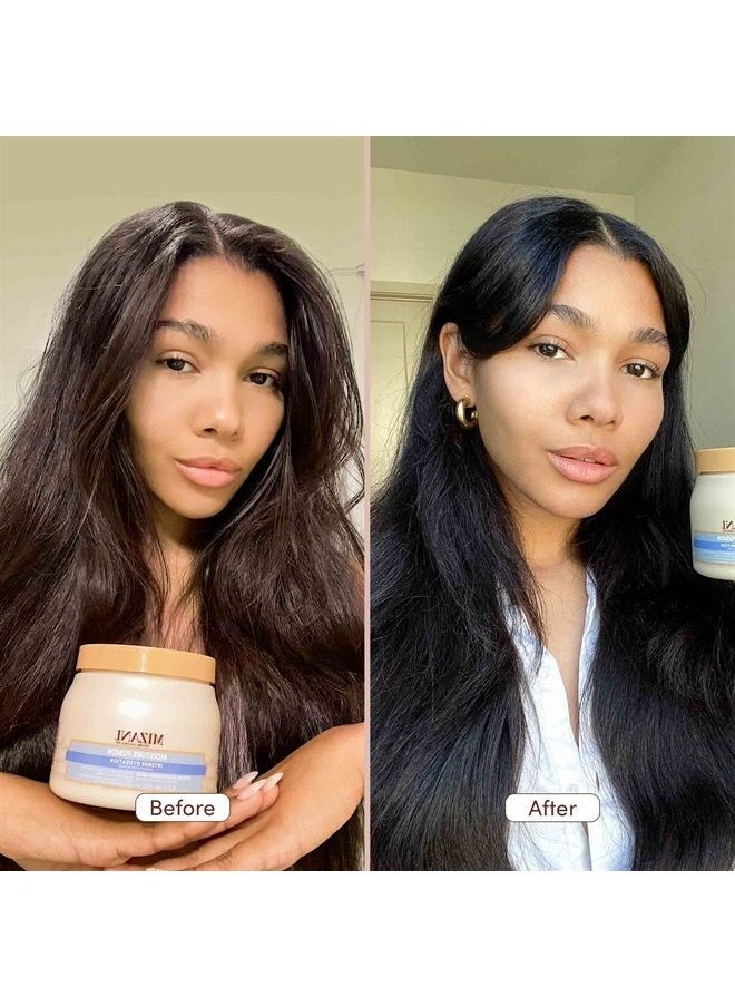 Mizani - Mizani Moisture Fusion Intense Moisturizing Mask | Restores Hydration in Dry Curls & Coils | Moisturizies without Buildup | with Argan Oil and Honey | for Dry Hair | 16.9 Fl Oz - Image 1