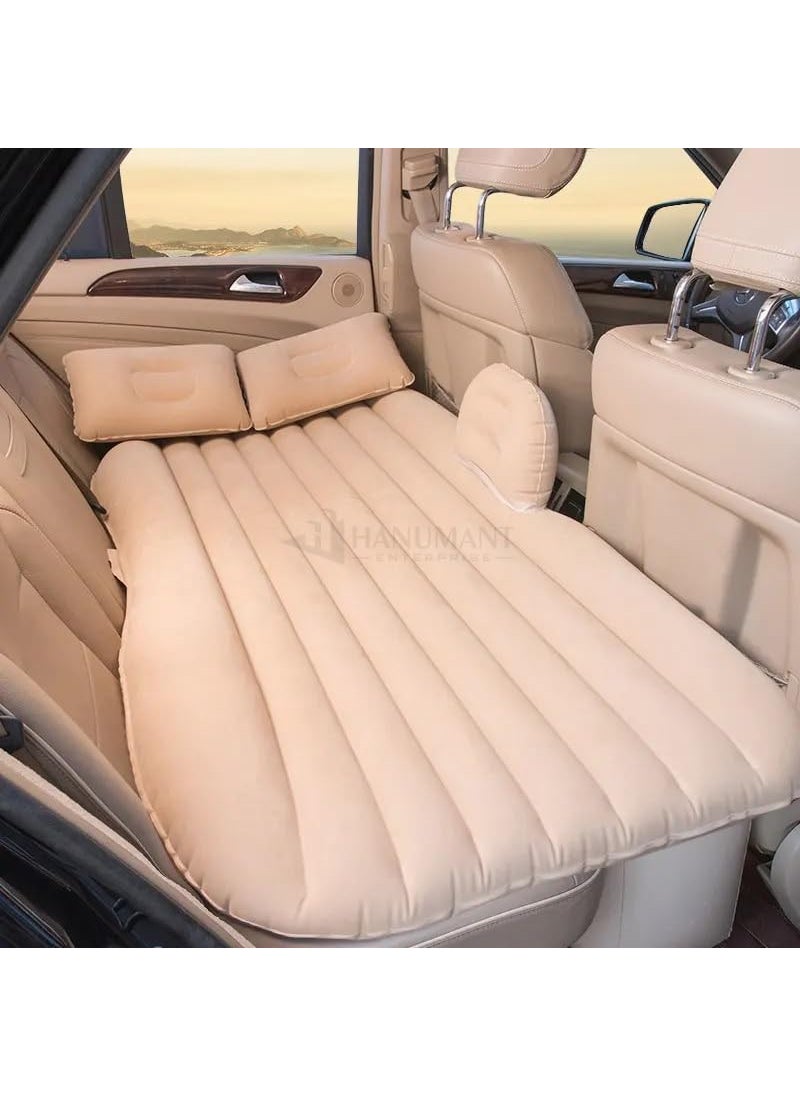 EchoElixir EchoElixir Premium Car Inflatable Bed with Pump 2 Air PillowQuick Inflatable Back Seat BedCar Inflatable MattressCar Bed MattressCar Bed for KidsTravelTripCampingPicnicPool Beach  - Image 1