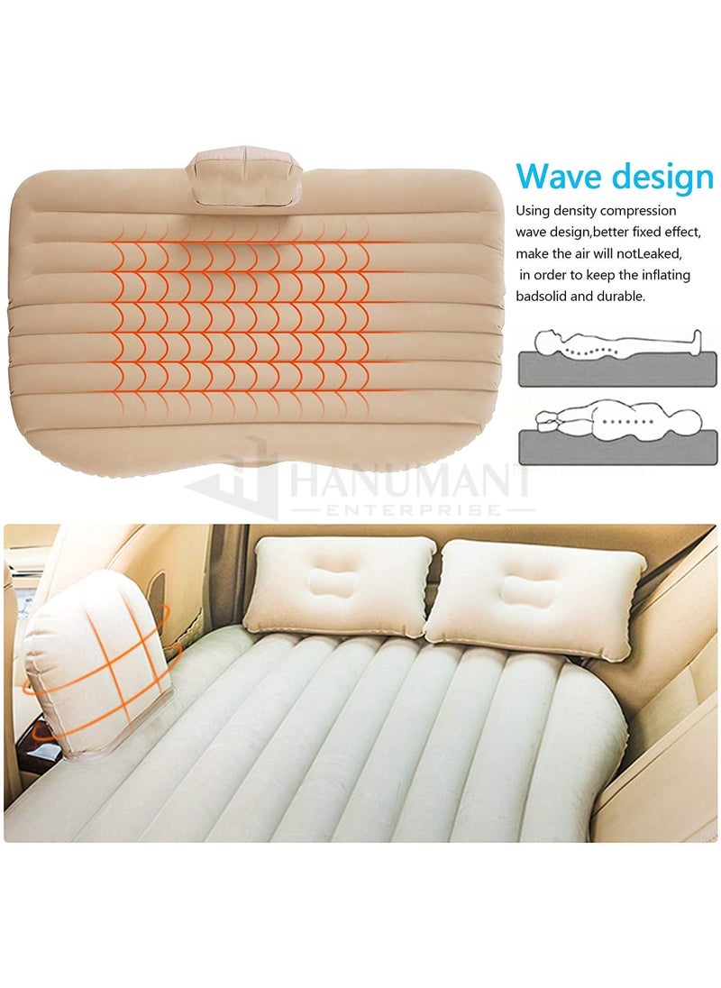 EchoElixir EchoElixir Premium Car Inflatable Bed with Pump 2 Air PillowQuick Inflatable Back Seat BedCar Inflatable MattressCar Bed MattressCar Bed for KidsTravelTripCampingPicnicPool Beach  - Image 4