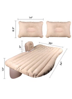 EchoElixir EchoElixir Premium Car Inflatable Bed with Pump 2 Air PillowQuick Inflatable Back Seat BedCar Inflatable MattressCar Bed MattressCar Bed for KidsTravelTripCampingPicnicPool Beach  - Image 2