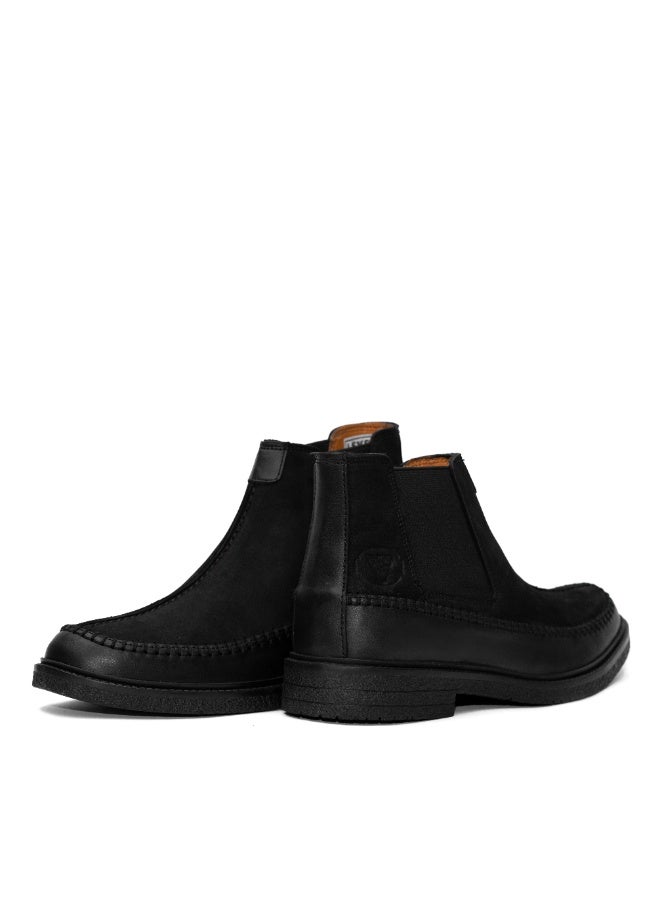 ليفانت هاف بوت تشيلسي جلد طبيعي - أسود - Image 3