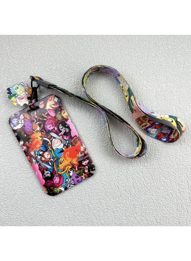 NIBEMINENT 1 - Piece Explorer's Treasure Kpop Photo Card Holder Pendant Key Chain ID Badge Holder ID Card Holder Photo Card Protector for School ID Office ID Access Card for Women Girls