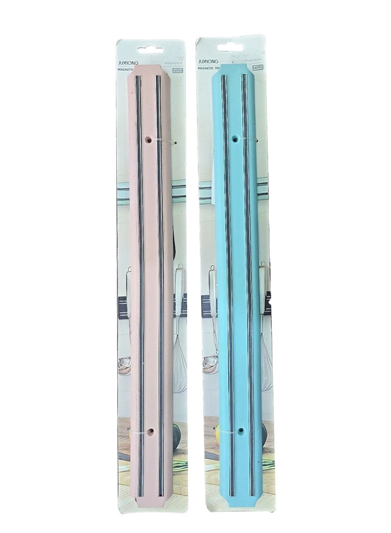 CATANES 2Packs Knife Magnetic Holder Wall 15-inch Modern Multi-function Rack Strip Tool Organizers and Art for Kitchen Garage and Workshop Easy Installation - Image 2
