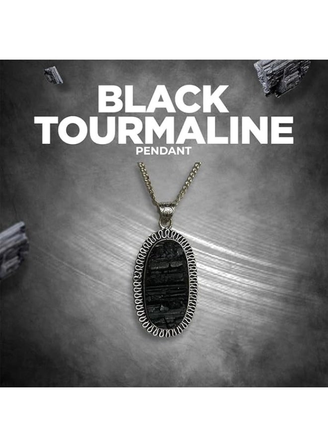 Studd Muffyn ~ Gems Of Prosperity (Pyrite Geode adjustable ring & Black Tourmaline Pendant) - Image 2