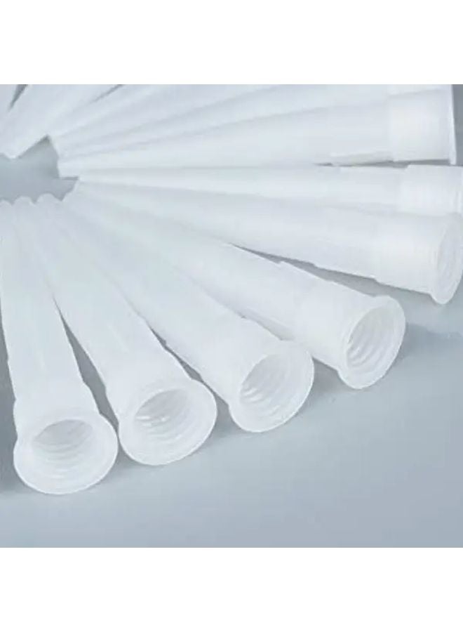 20pcs Heavy Duty Plastic Caulking Gun Extender Nozzle Tip Adjustable Cut To Fit Tube Applicator Threaded Base For Sealant - Image 4