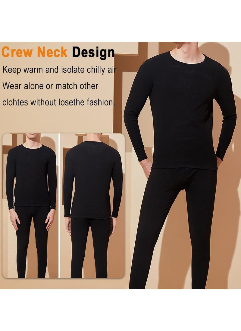 Men's Cotton Thermal Underwear Set Shirt Pants Long Johns (BLACK) - pzsku/Z221F132D83620AD06F4FZ/45/_/1728628625/50b225c8-8206-4f19-ad81-11c3d64e49ec