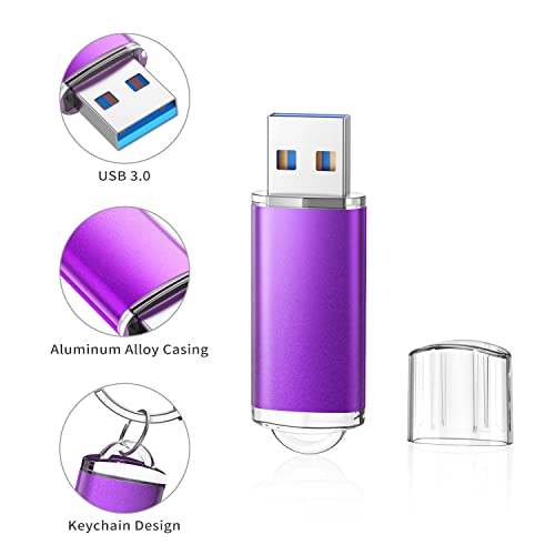 K&ZZ 32GB Flash Drive 10 Pack 32GB USB Drive Thumb Drive 32G 32 GB USB 3.0 Flash Drive USB Stick Zip Drives, Multicolored - Image 3
