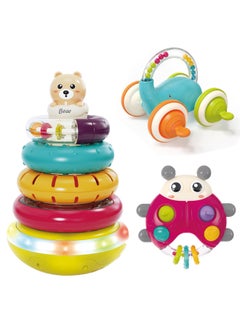 Generic Multi-functional Music Rainbow Overlapping Circle Early Education Cognitive Matching Cessele Baby Educational Toys Wholesale-Color:Ball Rattle Elephant  - Image 2