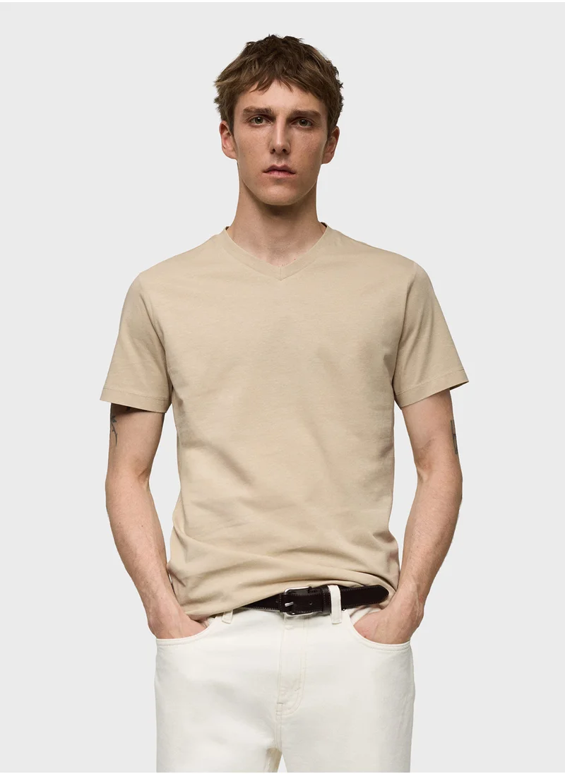 مانجو مان Essential Crew Neck T-Shirt