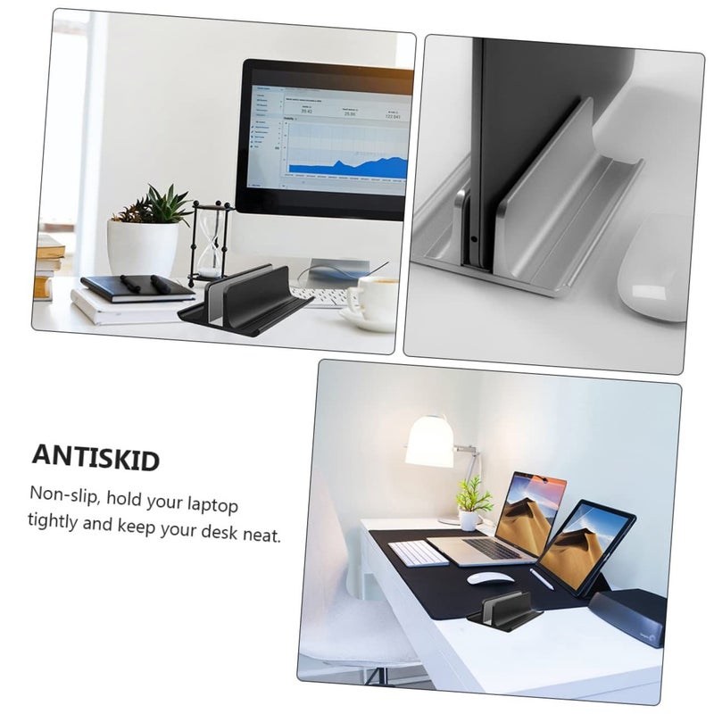 Aluminum Laptop Cooling Stand Laptop Riser Enhanced Airflow Anti Slip Design Compatible With Notebooks - Image 3