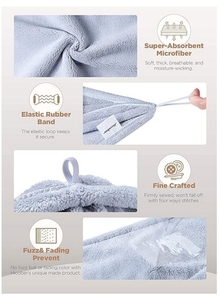 Generic Microfiber Hair Towel, 3 Packs Hair Turbans for Wet Hair, Drying Hair Wrap Towels for Curly Hair Women Anti Frizz  - Image 2