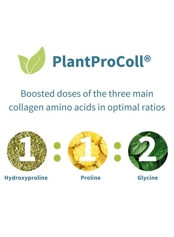 Advanced Vegan Vanilla Collagen Peptide Powder, Enhanced with Glycine, Proline & Hydroxyproline & Cofactor Vitamin C, Non GMO, Vegetarian Plant Based Collagen Powder Booster, 35 Servings, by Igennus