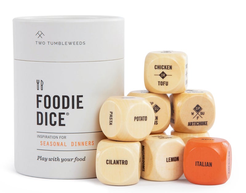 Two Tumbleweeds Foodie Dice Set of 9 Dice to Inspire Creative Seasonal Meals with Take Out Die Unique Cooking Gift - Image 2