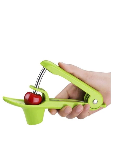 أداة Cherry Pitter ، أداة حفر الزيتون ، أداة أخذ قطع الكرز أو البذور لإزالة البذور المحمولة مع مقابض وتصميم قفل موفر للمساحة