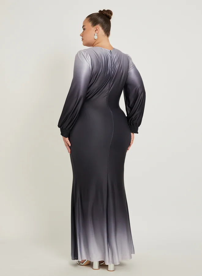 Styli Ombre Maxi Dress