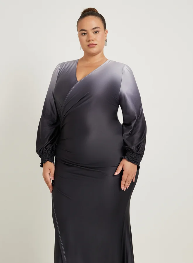 Styli Ombre Maxi Dress