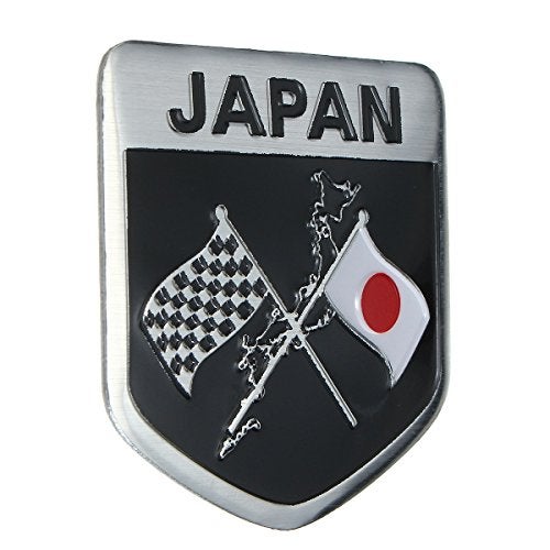 AutoE Japanese Flag Stickers and Decals 3D Japan Logo Styling Full Body Emblem Badge Auto Accessories for Cars (Shield Shape) - Image 2