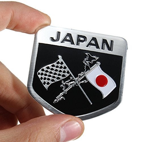 AutoE Japanese Flag Stickers and Decals 3D Japan Logo Styling Full Body Emblem Badge Auto Accessories for Cars (Shield Shape) - Image 5