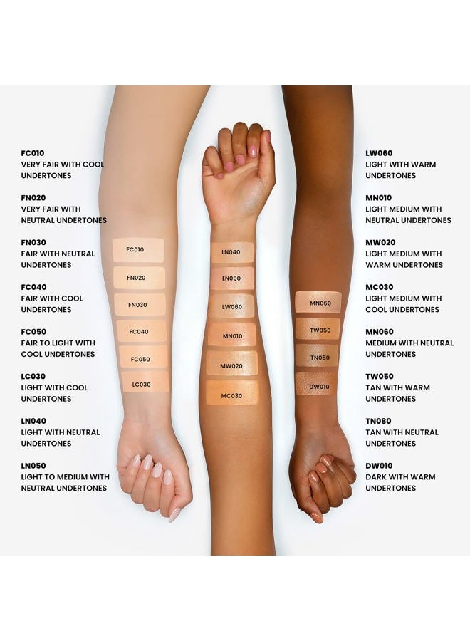 JOAH Crystal Glow Peptide-Infused Foundation, 2-in-1 Multitasking Korean Makeup with Blurring Face Primer, Luminizer, Hydration & Skin Defense for a Flawless Finish, 1.01 Oz, Tan Warm - Image 4