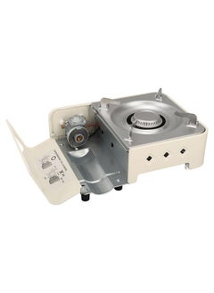 Arabest Mini Cassette Stove, Multi-Stage Adjustable Fire with Piezo Ignition, Cookware Portable Magnetic Canister 2.1KW Butane Gas Stove for Camping, Picnics, and Outdoor Travel (White)  - Image 2