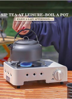 Arabest Mini Cassette Stove, Multi-Stage Adjustable Fire with Piezo Ignition, Cookware Portable Magnetic Canister 2.1KW Butane Gas Stove for Camping, Picnics, and Outdoor Travel (White)  - Image 3