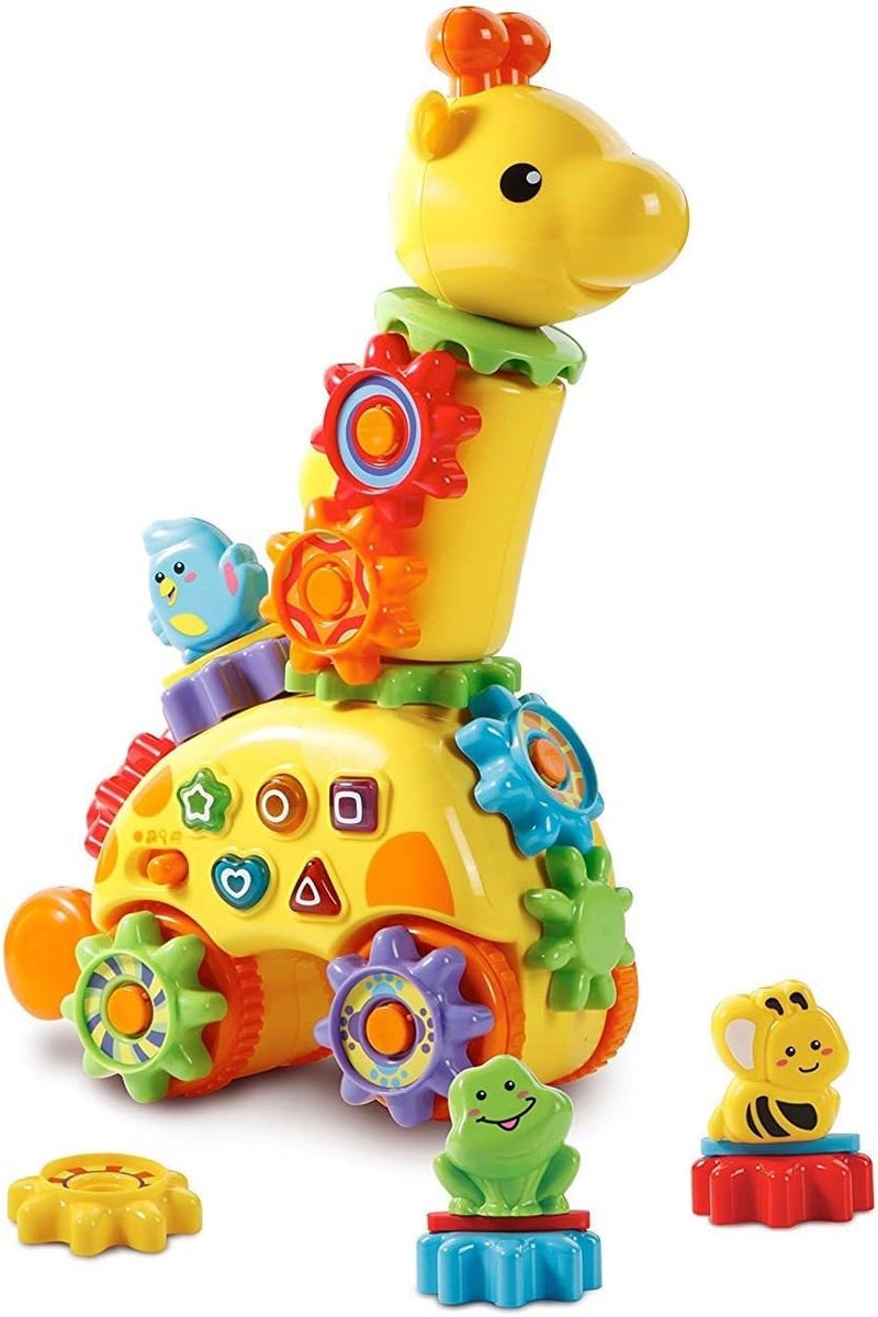 في تك لعبة VTech VT80-199103 GearZooz Gear Up & Go Gearaffe - Image 1