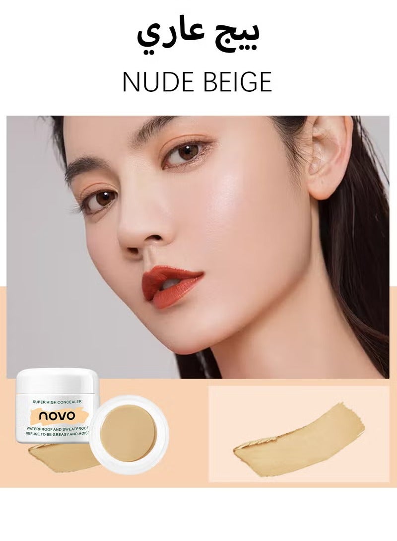 نوفو سوبر عالي الإخفاء، كامل التغطية غير التشحيم الإضاءة تحت إخفاء العين، خفيف الوزن طويل الأمد الترطيب أخف للمرأة، إنشاء طبيعي، نظيف 3D المظهر 12 ج - Image 2