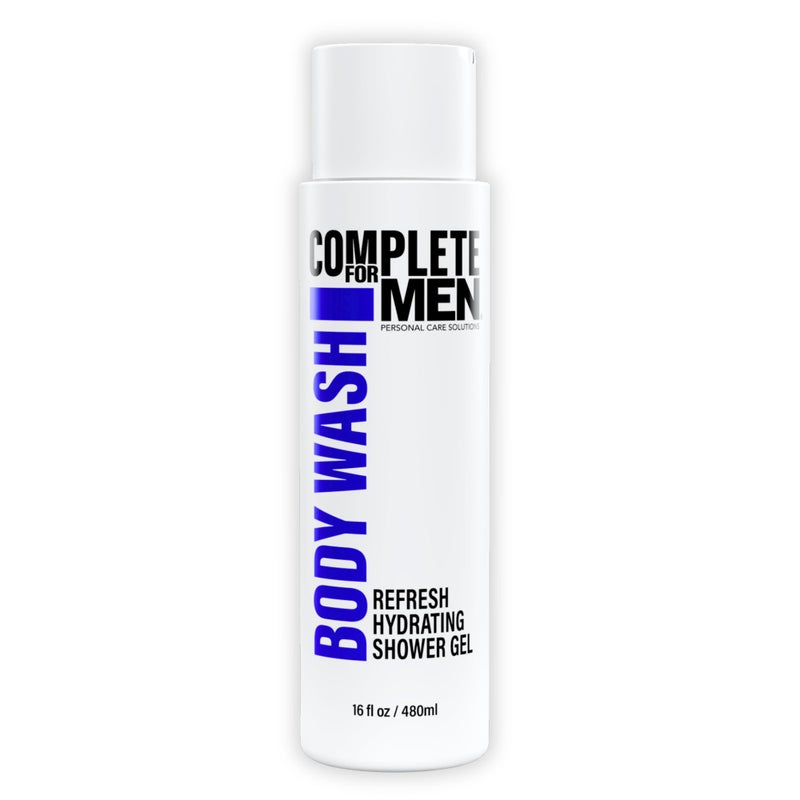 COMPLETE FOR MEN - Hydrating Shower Gel for Men: Sulfate-Free Mens Body Wash, Natural Shower Gel - Moisturizing Body Wash for All Skin Types, Soap & Body Cleansers, Bath Gel for Dry Skin - Image 1