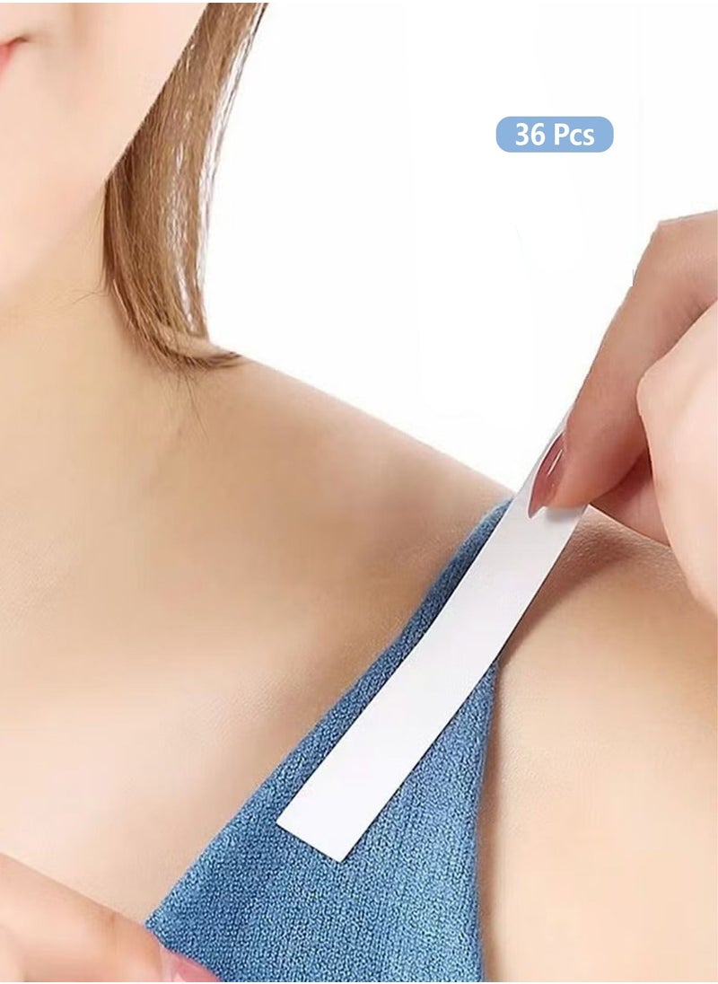 Generic - 36 Pcs Double Sided Tape for Apparel and Body, Clear Gentle Strong Adhesive Ladies Clothing All Skin Tones Fabrics - Image 1