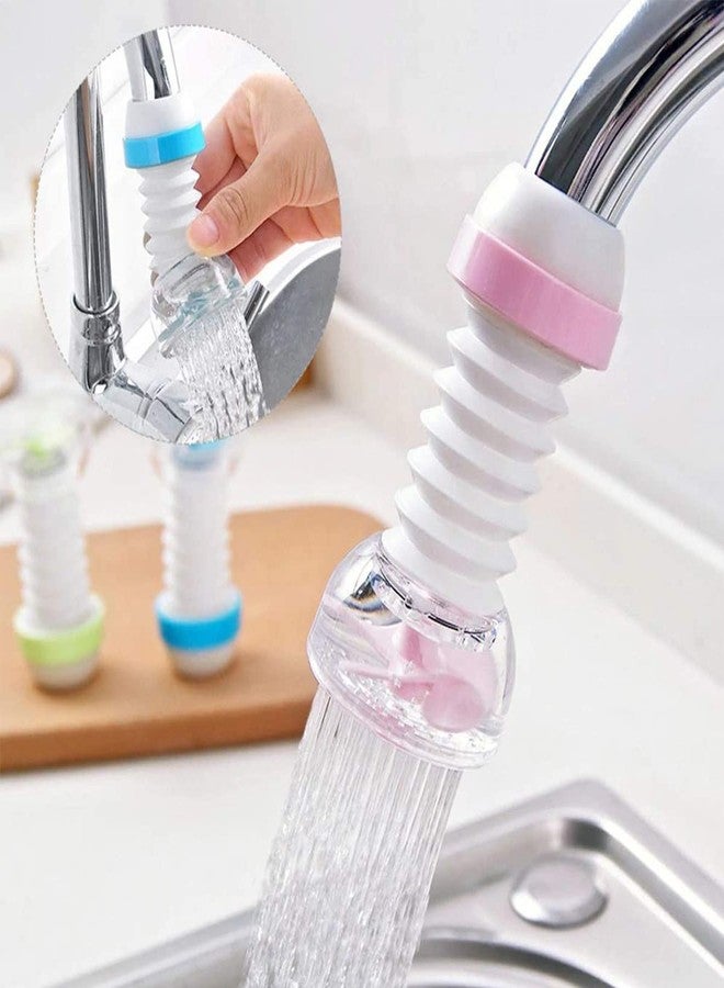 Carrot - 360 Degree Water Saving Faucet Adjustable Multiple Types Of Output Water Valve Splash Regulator Water Filter Tap Kitchen Accessories, Water Faucet Kitchen Tap, Standard - Image 1