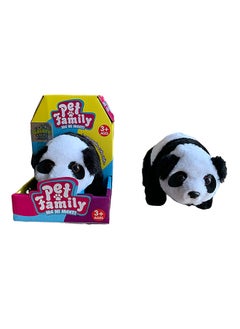 Galaxy Electronic Walking Plush Panda Toy with Pet House Packaging – 1 pc – Realistic Walking and Sound Functions – Safe for Kids 3+
