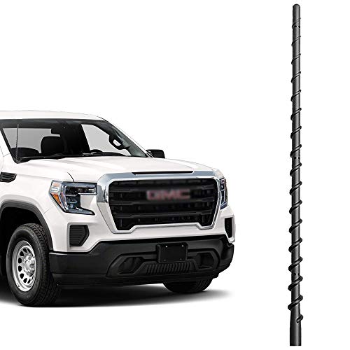VOFONO 13 Inches Antenna Compatible with Chevrolet Silverado 1500 2500 3500 (2007-2025) and GMC Sierra (2009-2025), Spiral Flexible Rubber Antenna, Direct Replacement Antenna (M7 Thread) - Image 1