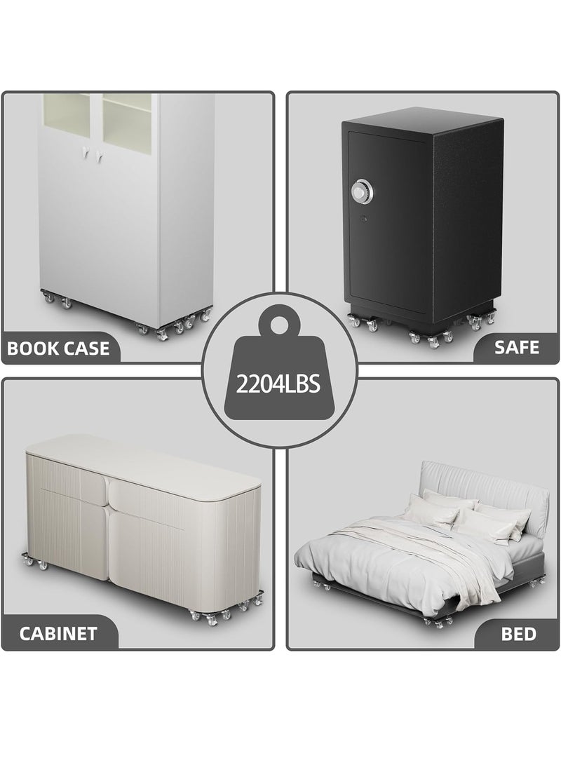 Uwals Furniture Dolly,Furniture Mover Pro Set,Furniture Lifter with 5 360° Rotatable Rubber Universal Wheels，Carbon Steel Panel Furniture Movers，Maximum Load 2000LBS. - Image 5