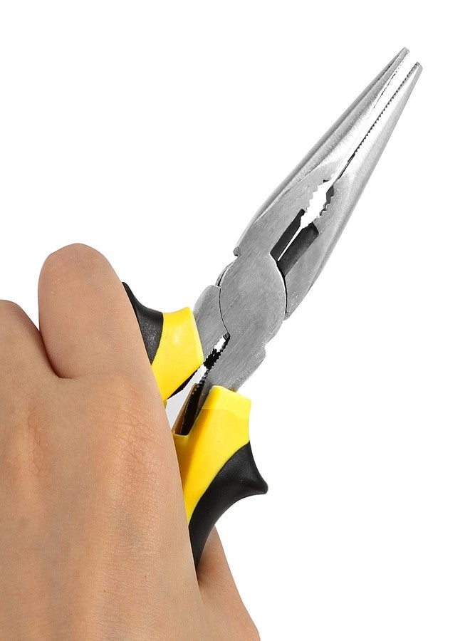 JOIKIT 12 PACK 6 Inches Professional Needle Long Nose Pliers Bulk with Non-Slip Grip, Heavy Duty Needle Nose Pliers for Wire Cutting, Wire Bending, Handcraft and PCB Board - Image 4