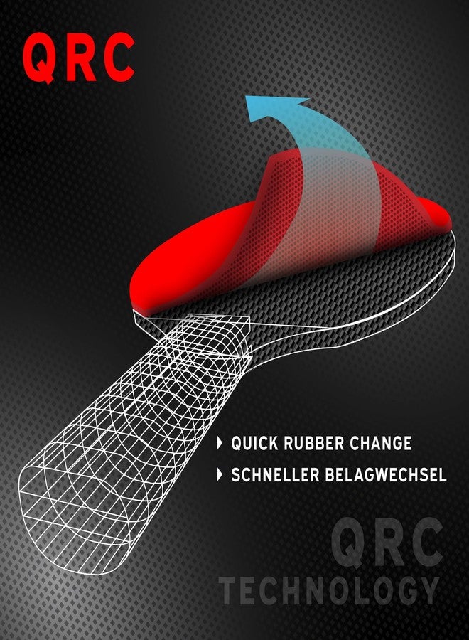 دونيك مضرب تنس طاولة دونيك-شيلدكروت وود كاربوتيك 3000، اللون: أسود، الوزن: 87 غرام، هجومي - Image 5