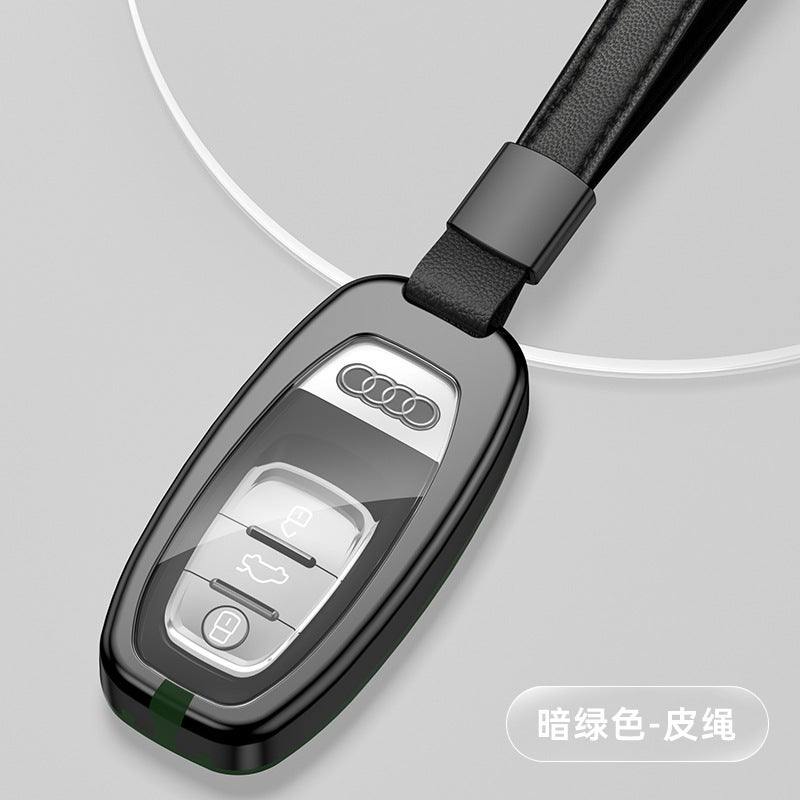 For Audi A4L Key Case Audi All-Inclusive Alloy Case Q5L New A6Lq7A35Q3 Metal Color Matching Key Case - Image 1