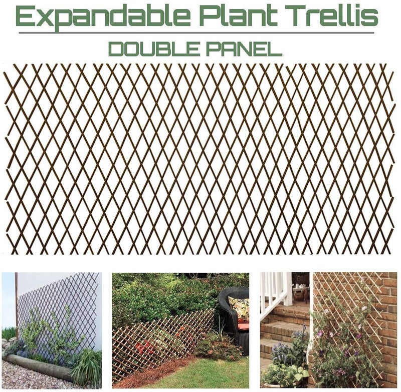 Glant Lattice Fence Expandable Plant Climbing Lattices Trellis Fence,Open Screen Fencing,Trellis Fence (2) - Image 1