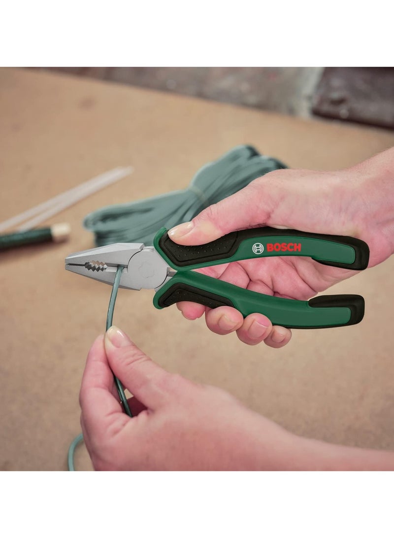 Bosch 2-piece pliers set (1 high-quality, precise and durable pliers and 1 long ergonomic pliers for many different tasks, chrome-nickel surface) - Image 5