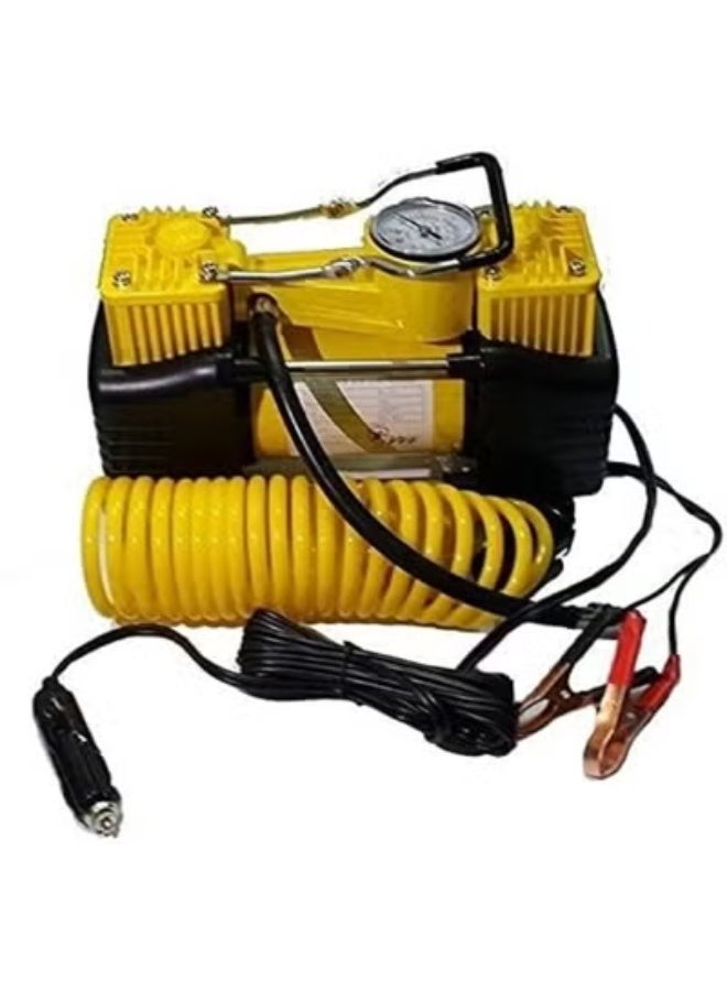 2 Cylinder Air Compressor with 2 Ton Car Jack – Portable & Durable Car Maintenance Kit - Image 2