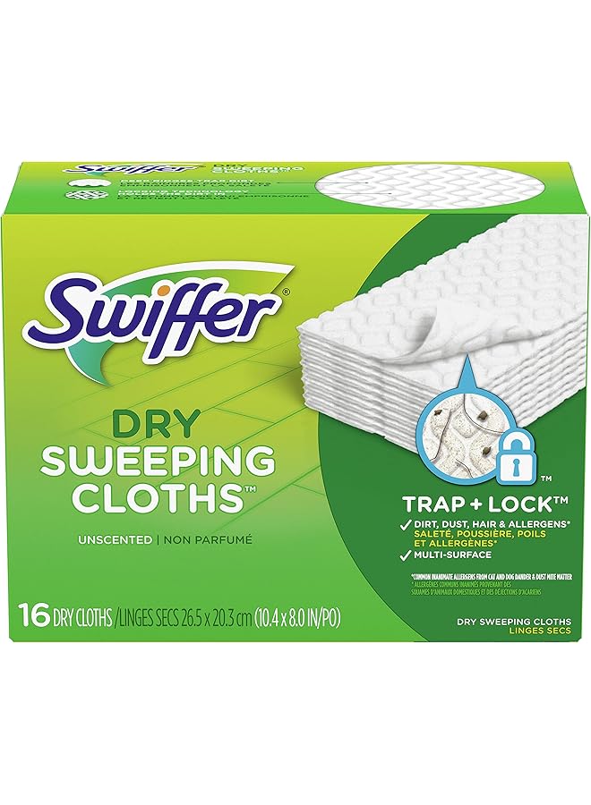 Swiffer Disposable Cloth Dry Sweeping Refills 16 Count - Image 1