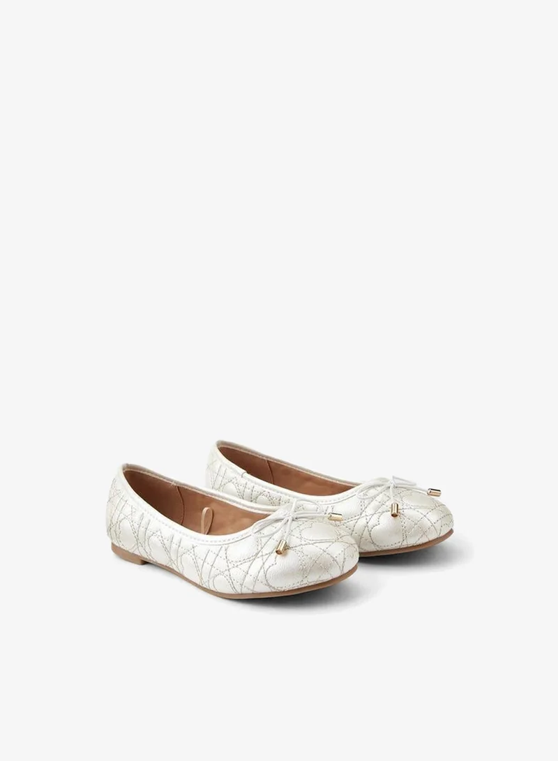 Girls' Quilted Ballerina Shoes